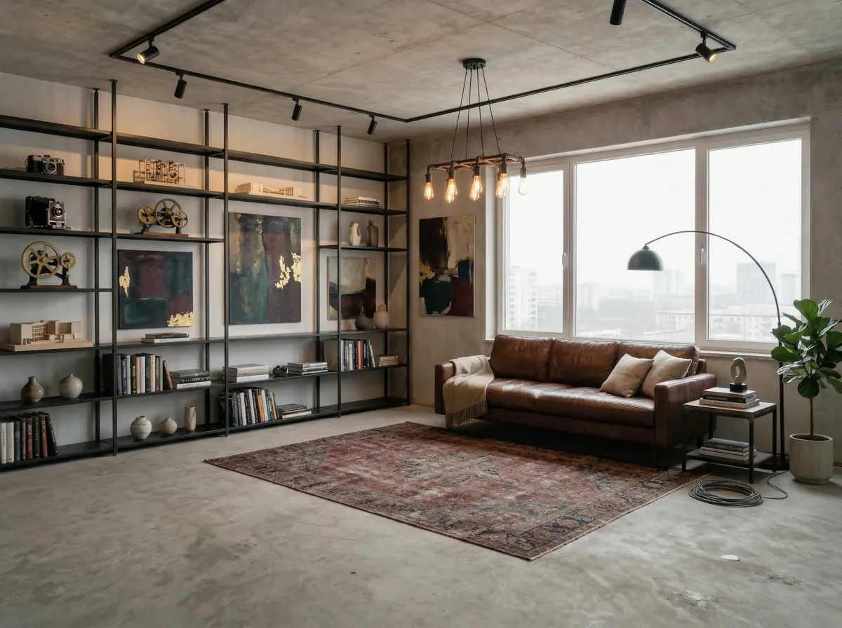 Urban Loft style AI room redesign example