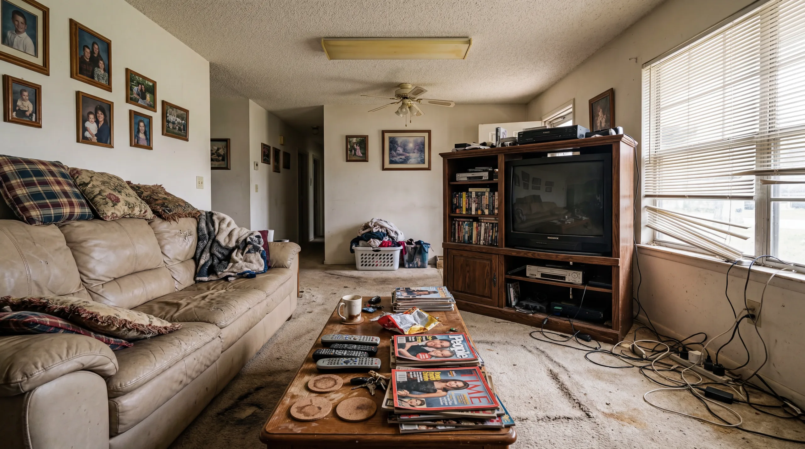 Living Room Redesign before AI redesign